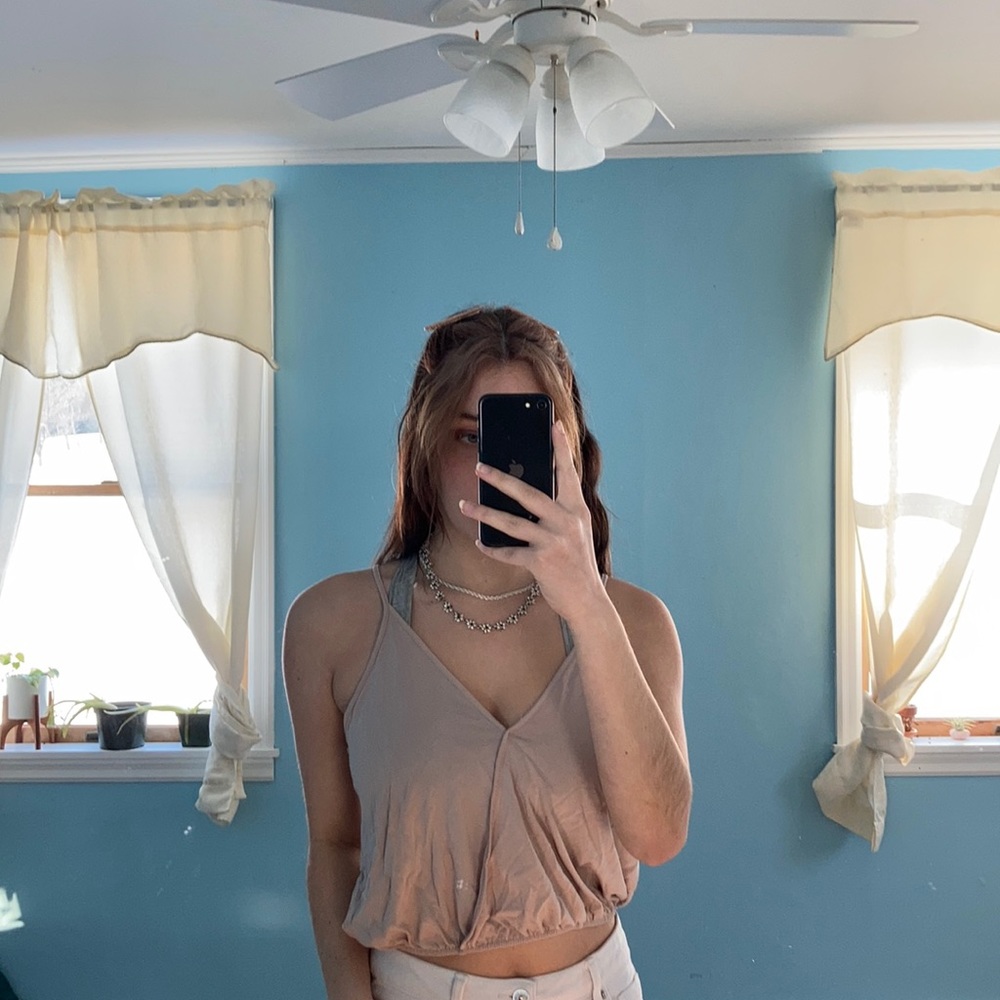 Pink crop top